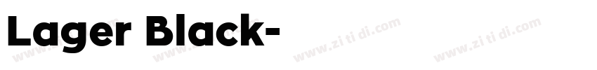 Lager Black字体转换